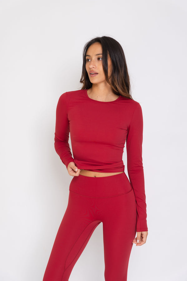 Top Básico Manga Larga Velvet