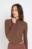 Polerón Básico Full Zip Expresso