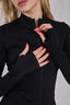 Polerón Básico Full Zip Negro