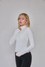 Polerón Básico Full Zip Blanco