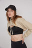 Polerón Hoodie Crop - Arena - RAAK SHOP