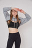 Polerón Hoodie Crop - Gris - RAAK SHOP