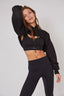 Polerón Hoodie Crop - Negro - RAAK SHOP