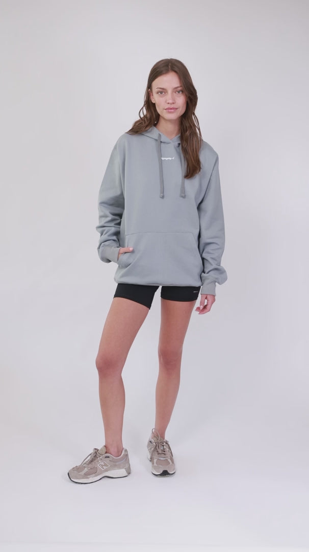 poleron tipo hoodie para mujeres RAAK color gris